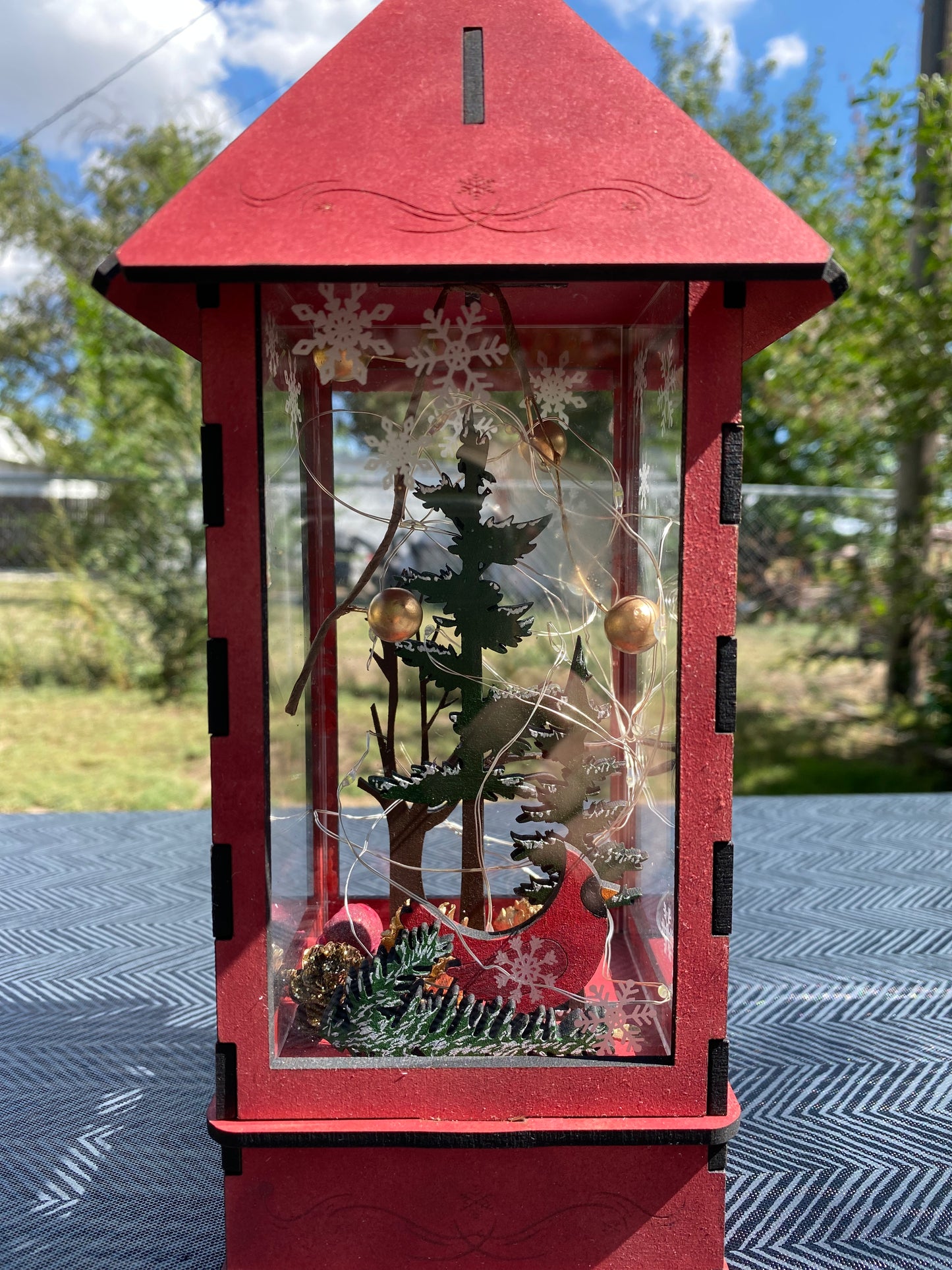 Antiqued Christmas Lantern