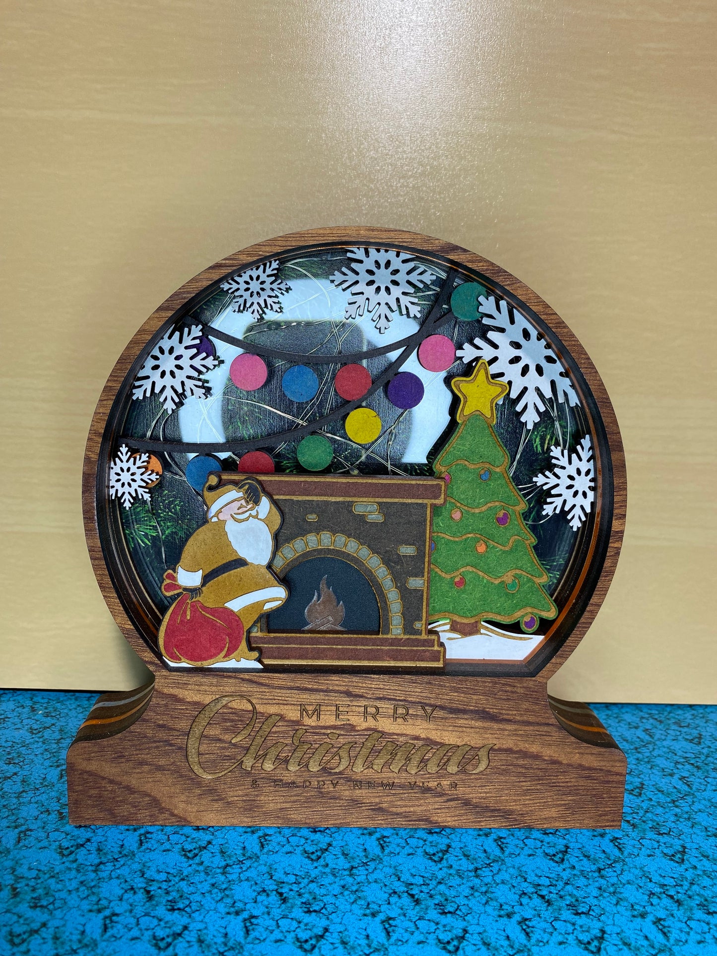 Christmas 10 Layer Multi-Layer Light Up Snow Globe