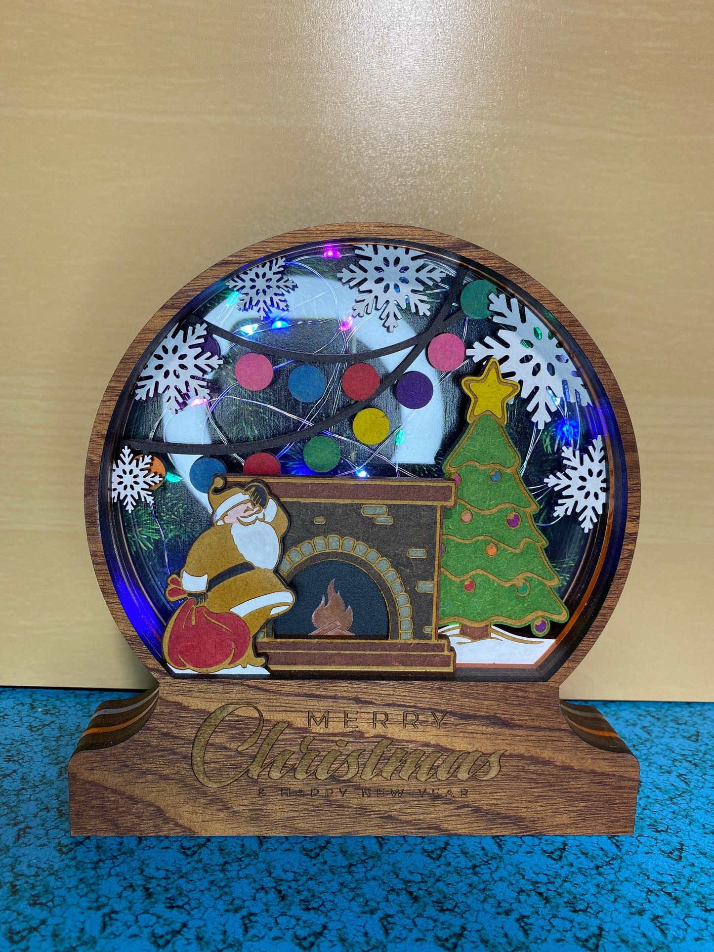 Christmas 10 Layer Multi-Layer Light Up Snow Globe