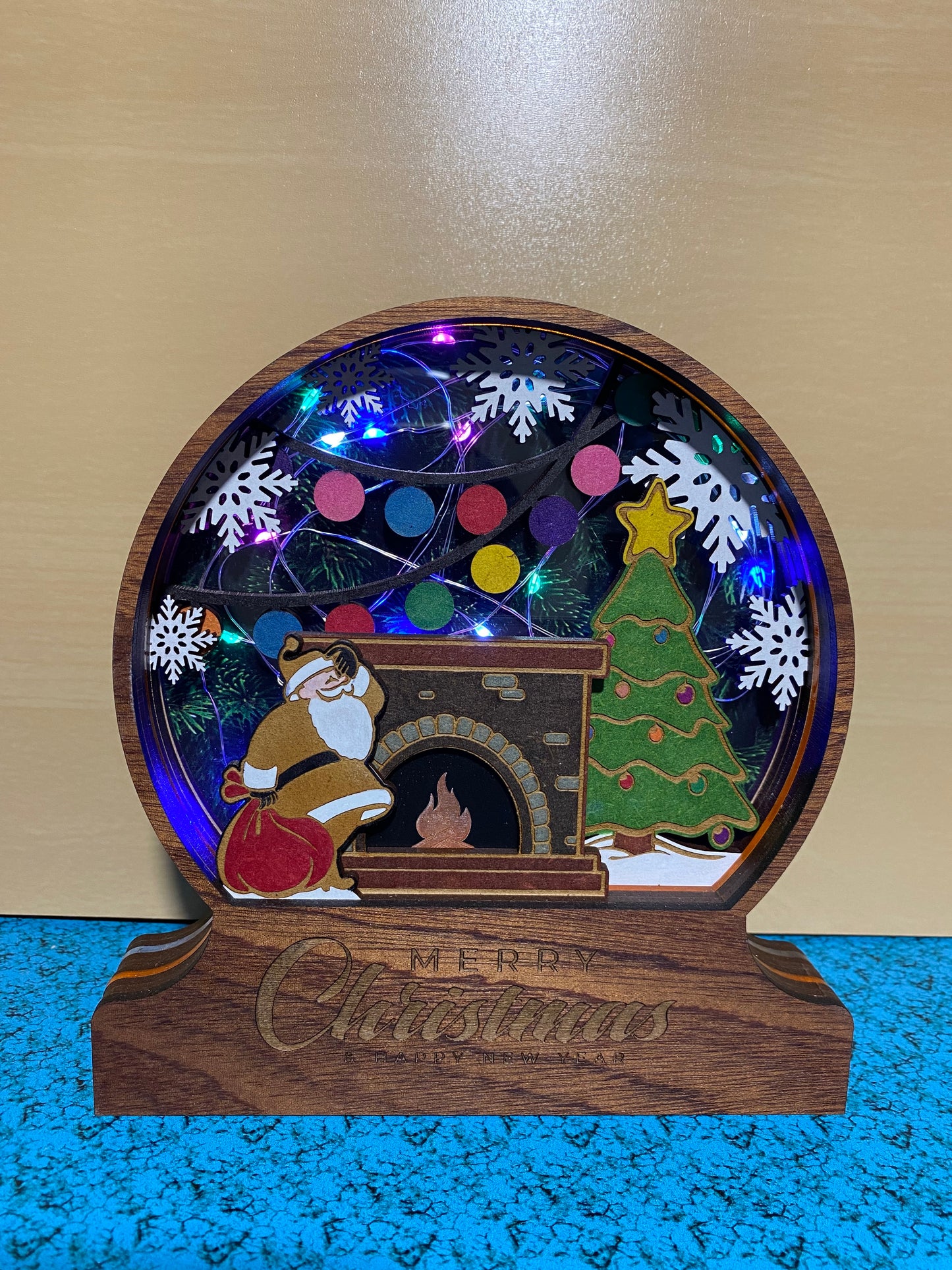 Christmas 10 Layer Multi-Layer Light Up Snow Globe