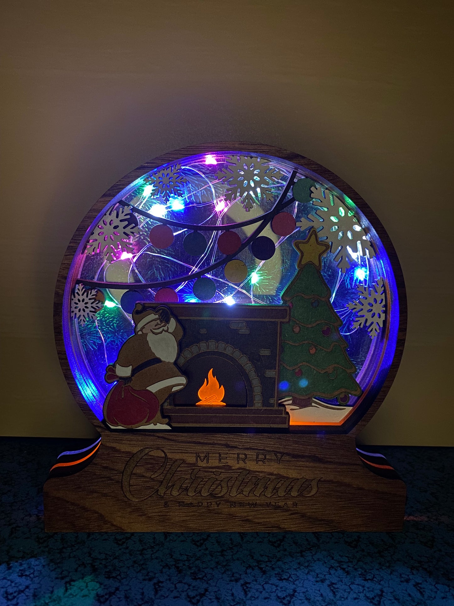 Christmas 10 Layer Multi-Layer Light Up Snow Globe