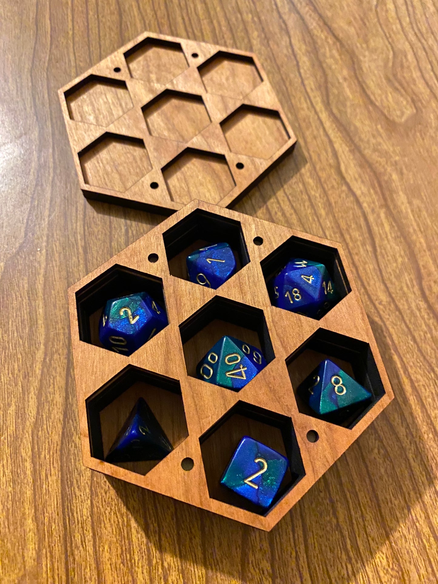 Hexagon Shaped Small Dice Box