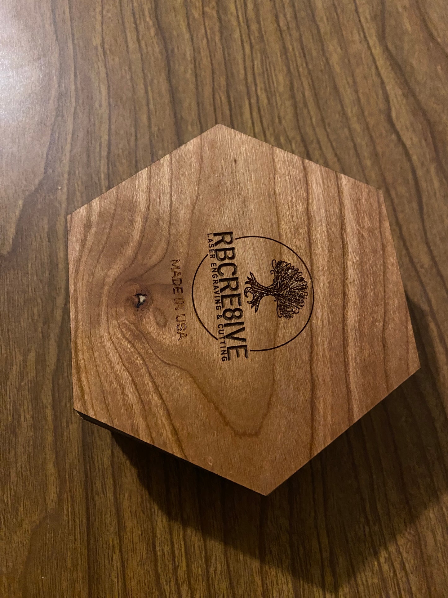 Hexagon Shaped Small Dice Box