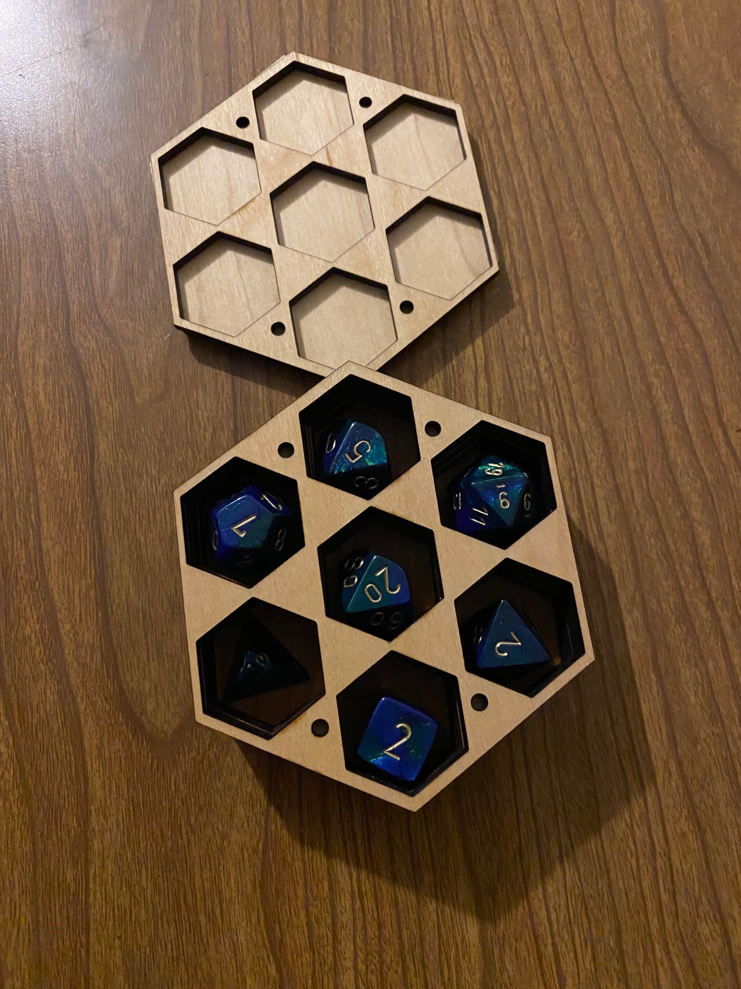 Hexagon Shaped Small Dice Box