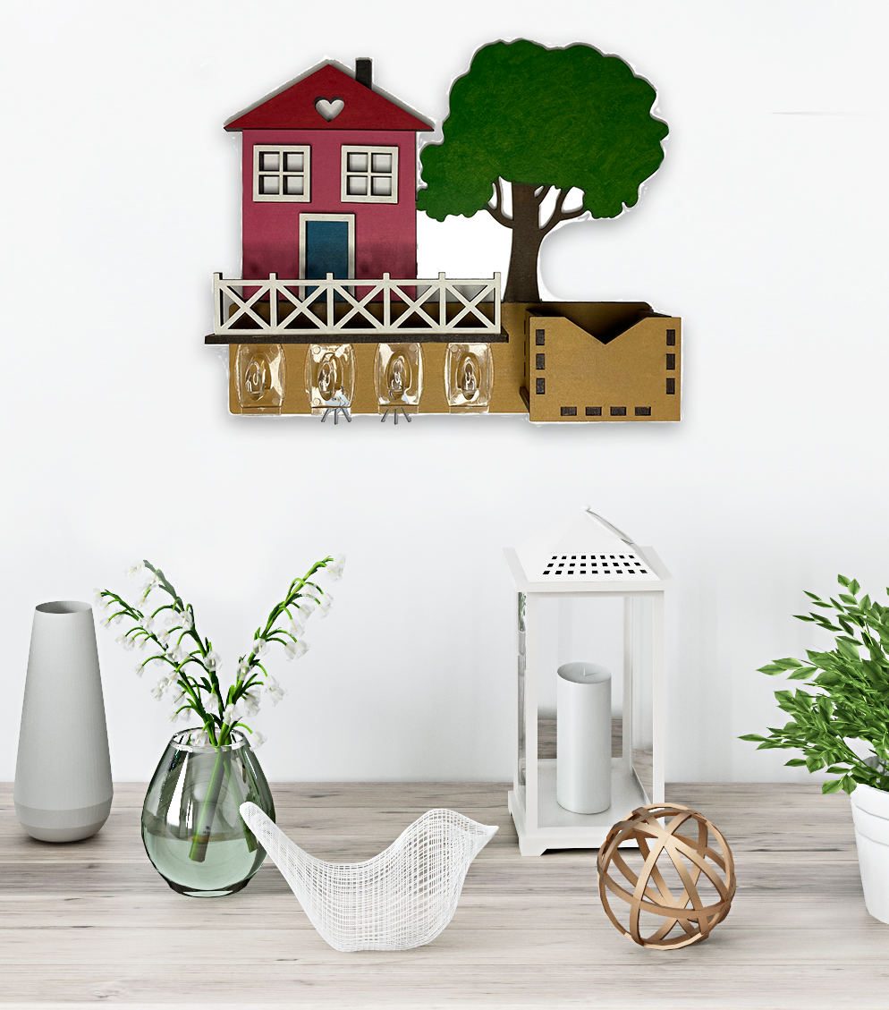 Craft & Sip Keychain Holder