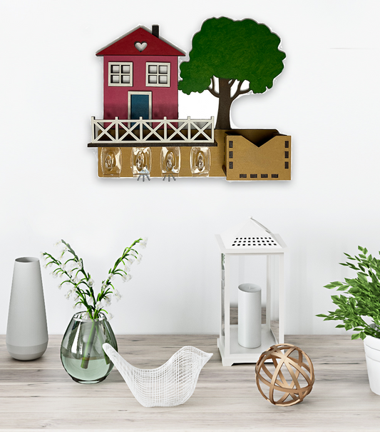 Craft & Sip Keychain Holder
