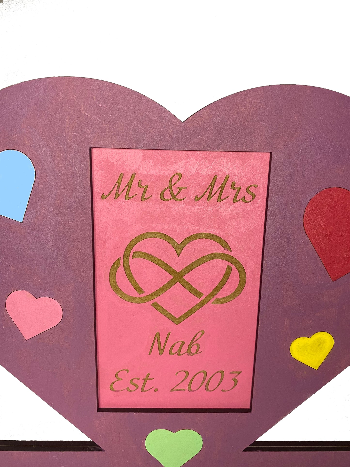 Craft & Sip 2-Layer Personalizable Heart