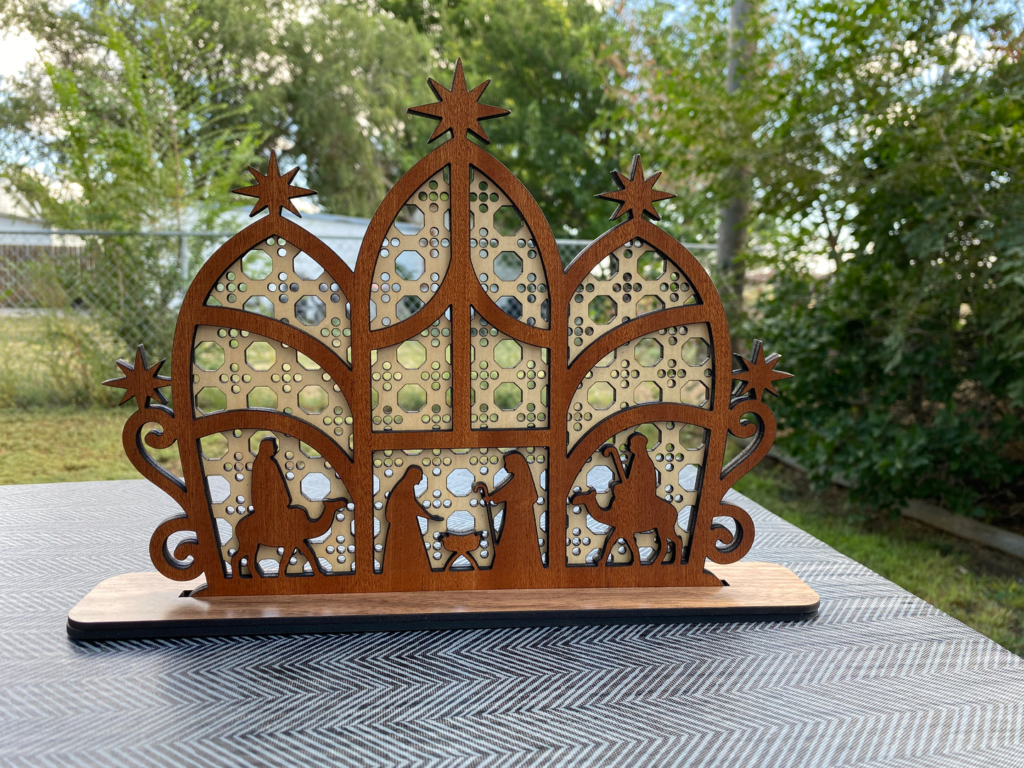 Rattan Christmas Nativity Scene