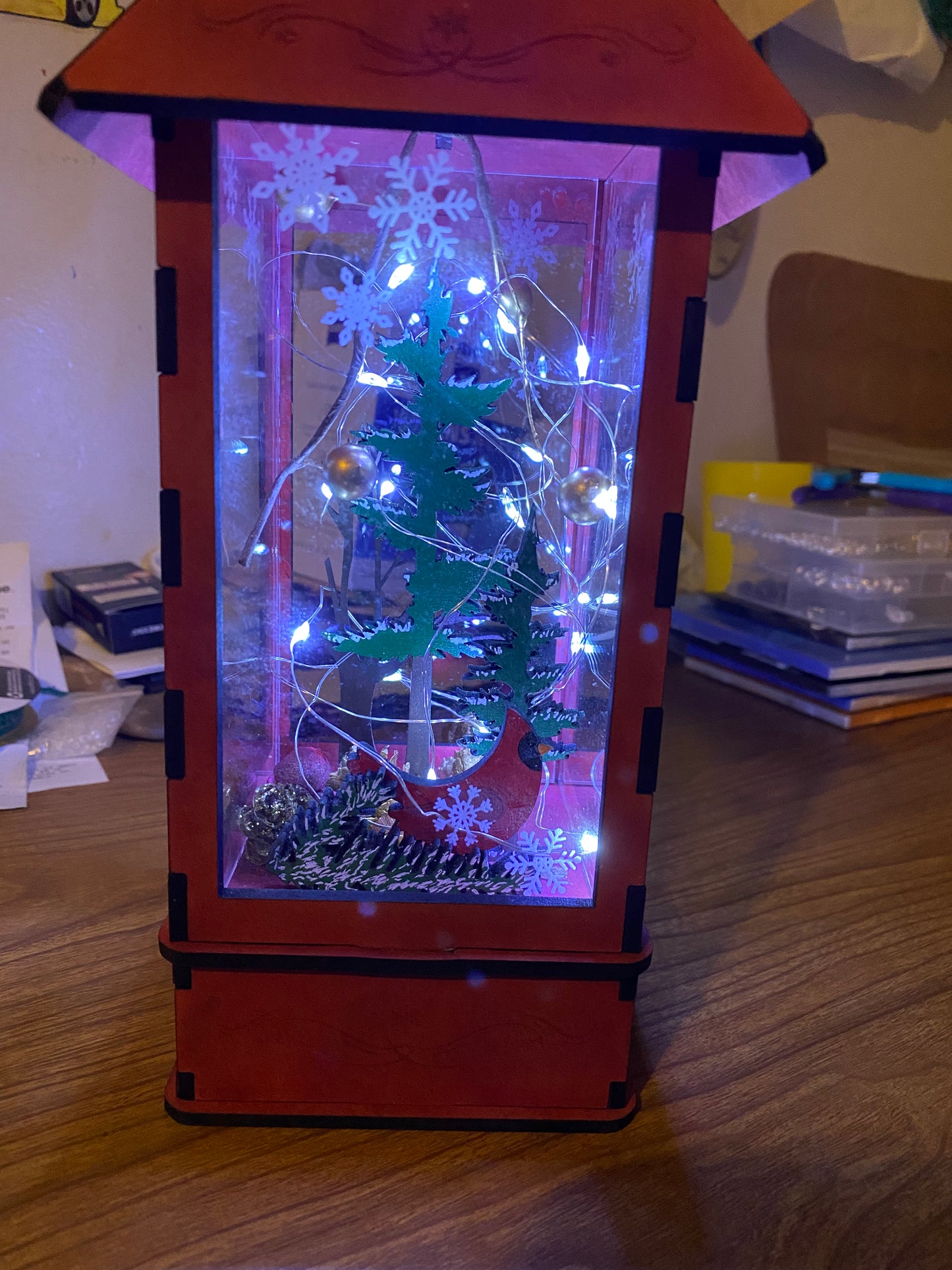 Antiqued Christmas Lantern