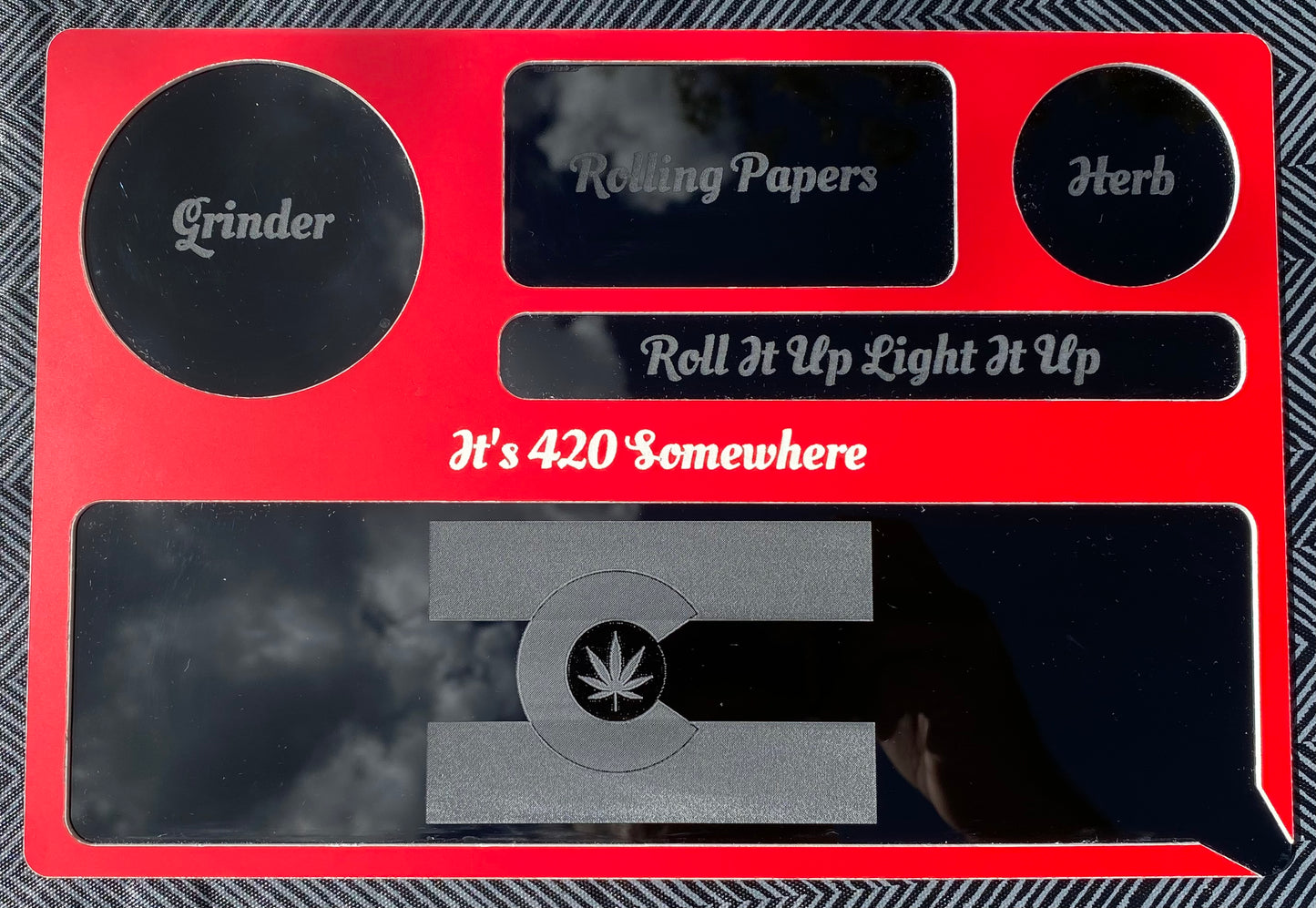 Acrylic Colorado 420 Rolling Tray