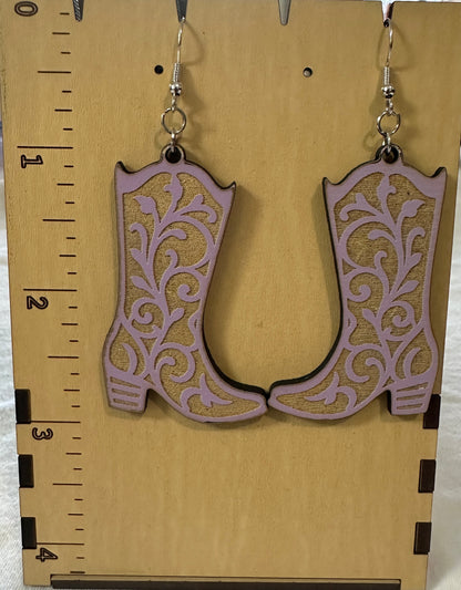 Western Boots Necklace & Earrings Set