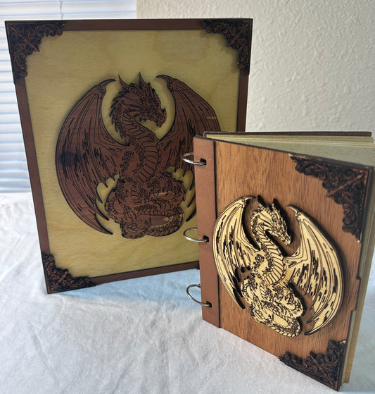 Dragonforge Wyrmkeeper’s Hoard Leatherette Embellished Dice Rolling Tray & Campaign Journal Set