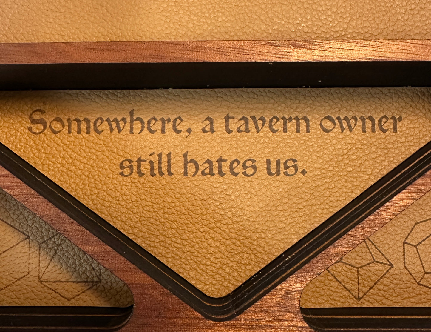 Dragonforge Wyrmkeeper’s Hoard Leather-bound Dice Rolling Tray
