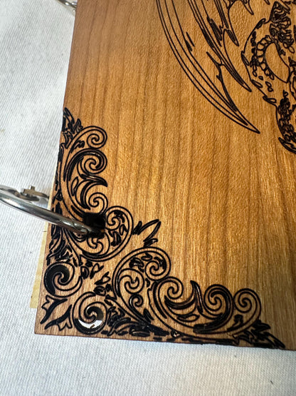 Fantasy Laser Engraved TTRPG Player or DM/GM Adventure Notebook Journal