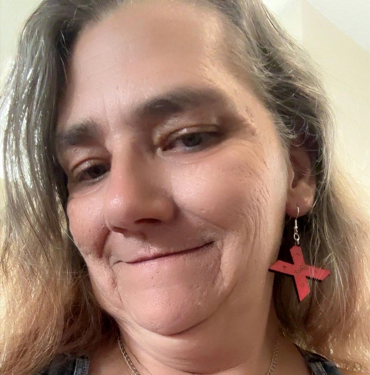 GenX Red Wooden Earrings