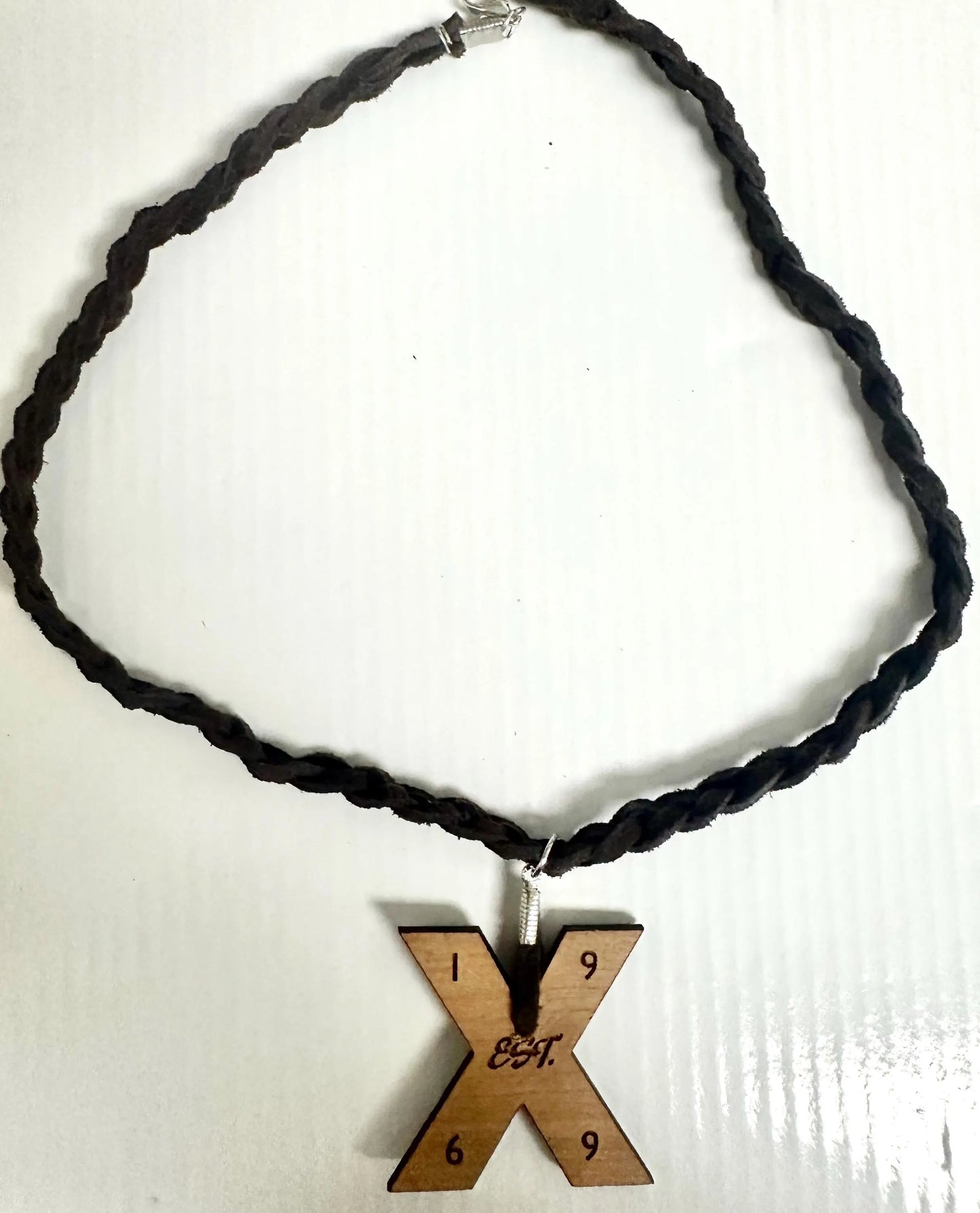 GenX Boho Style Leather and Wood Necklace & Earrings Set