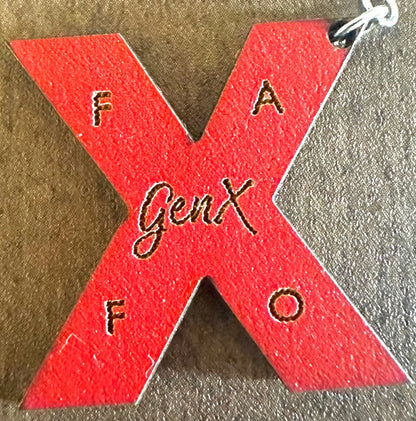 GenX Boho Style Leather and Wood Earrings