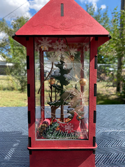 Antiqued Christmas Lantern