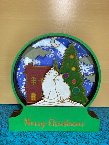 9 Layer Christmas Light Up Snow Globe