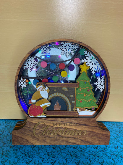 Christmas 10 Layer Multi-Layer Light Up Snow Globe
