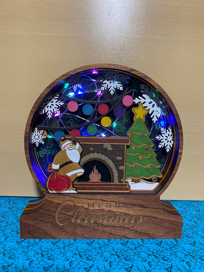 Christmas 10 Layer Multi-Layer Light Up Snow Globe