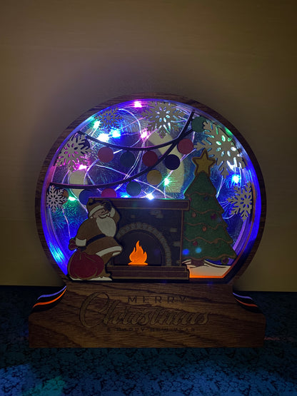 Christmas 10 Layer Multi-Layer Light Up Snow Globe
