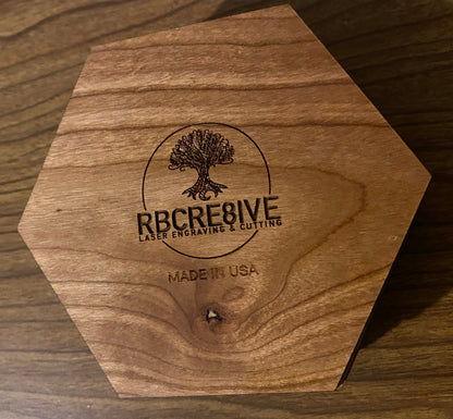Hexagon Shaped Small Dice Box