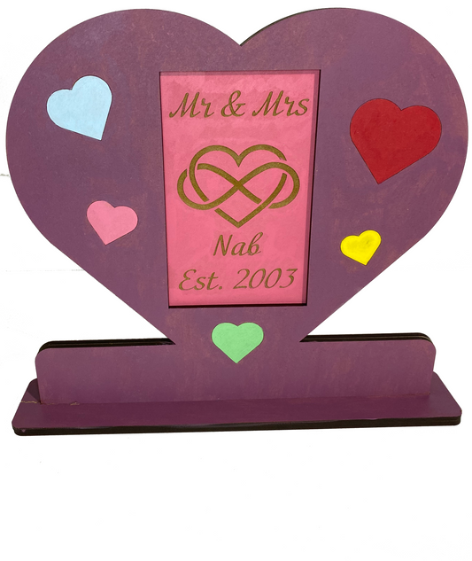 Craft & Sip 2-Layer Personalizable Heart