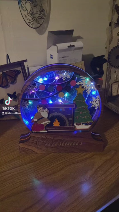 Christmas 10 Layer Multi-Layer Light Up Snow Globe