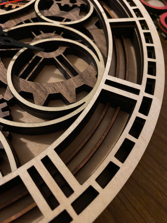 Steampunk Style 5 Layer Clock